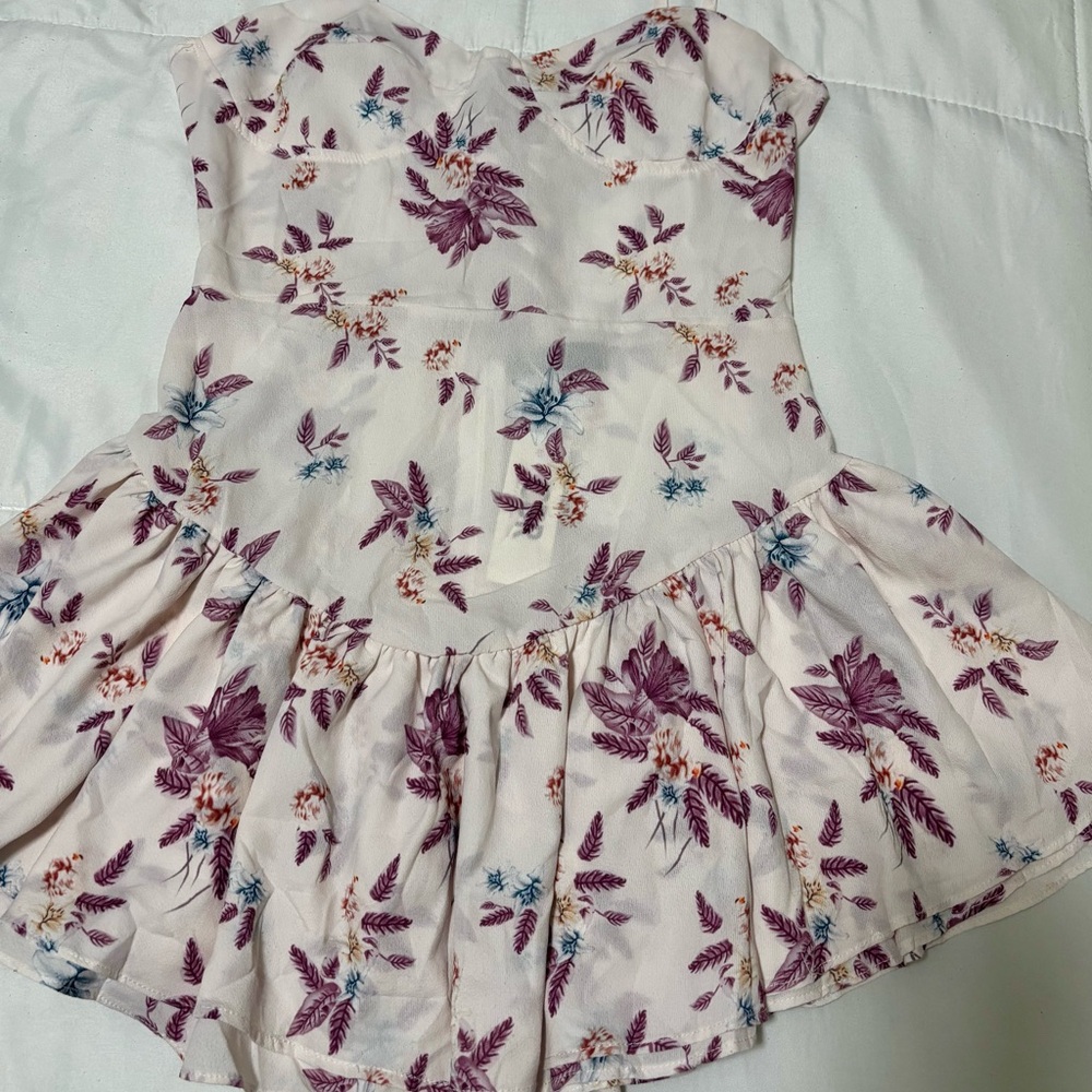 CBR Exclusive Floral Dress with Purple and Red Accents